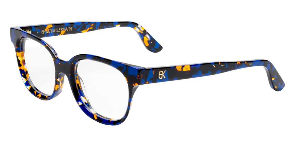 Emmanuelle Khanh® OPUS Eyeglasses EK OPUS-91 50 - Bleu Mouchete