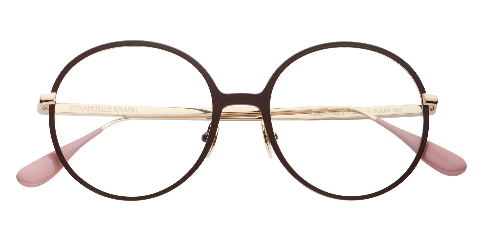 Emmanuelle Khanh® POLKA Eyeglasses EK POLKA-966 52 - Laque Chocolat