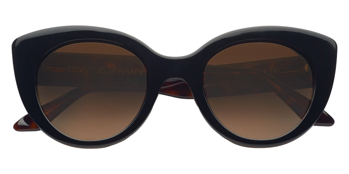 Emmanuelle Khanh® PORTIA Sunglasses EK PORTIA-16-18 49 - Noir - Ecaille Foncee Bio