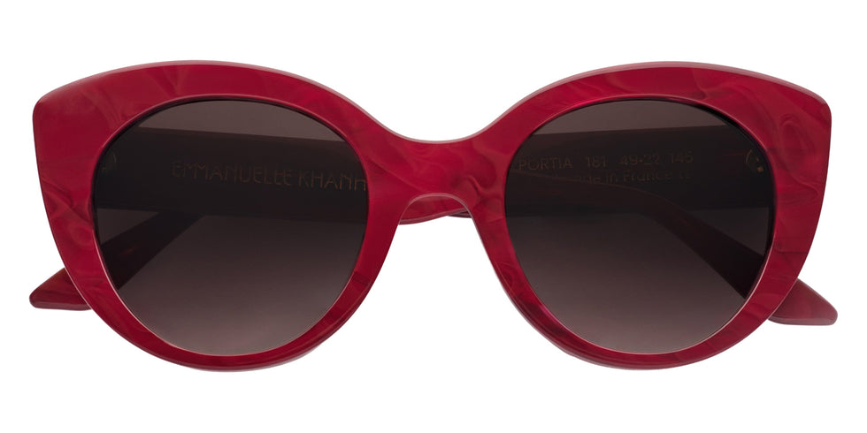 Emmanuelle Khanh® PORTIA Sunglasses EK PORTIA-181 49 - Moire Bordeaux