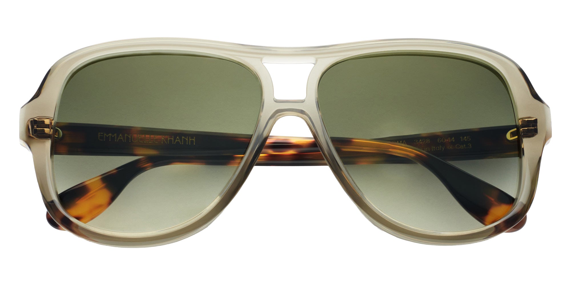 Emmanuelle Khanh® ROMA Sunglasses EK ROMA-3428 54 - Cristal Olive Ecaille