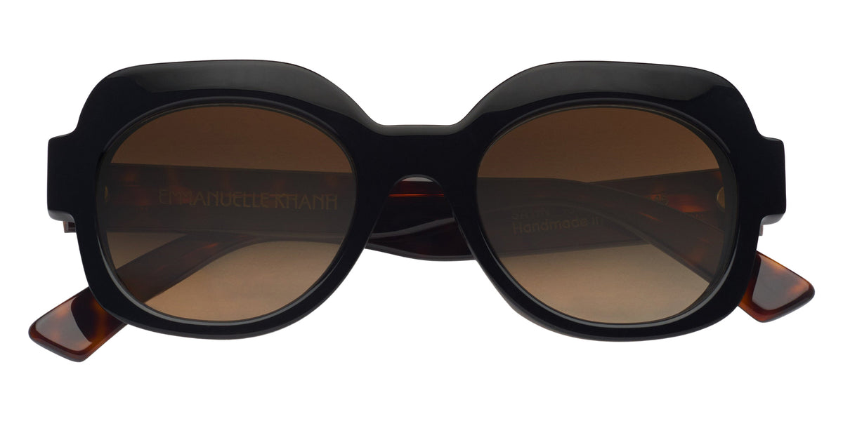 Emmanuelle Khanh® SATIN Sunglasses EK SATIN-16-18 51 - Noir - Ecaille Foncee