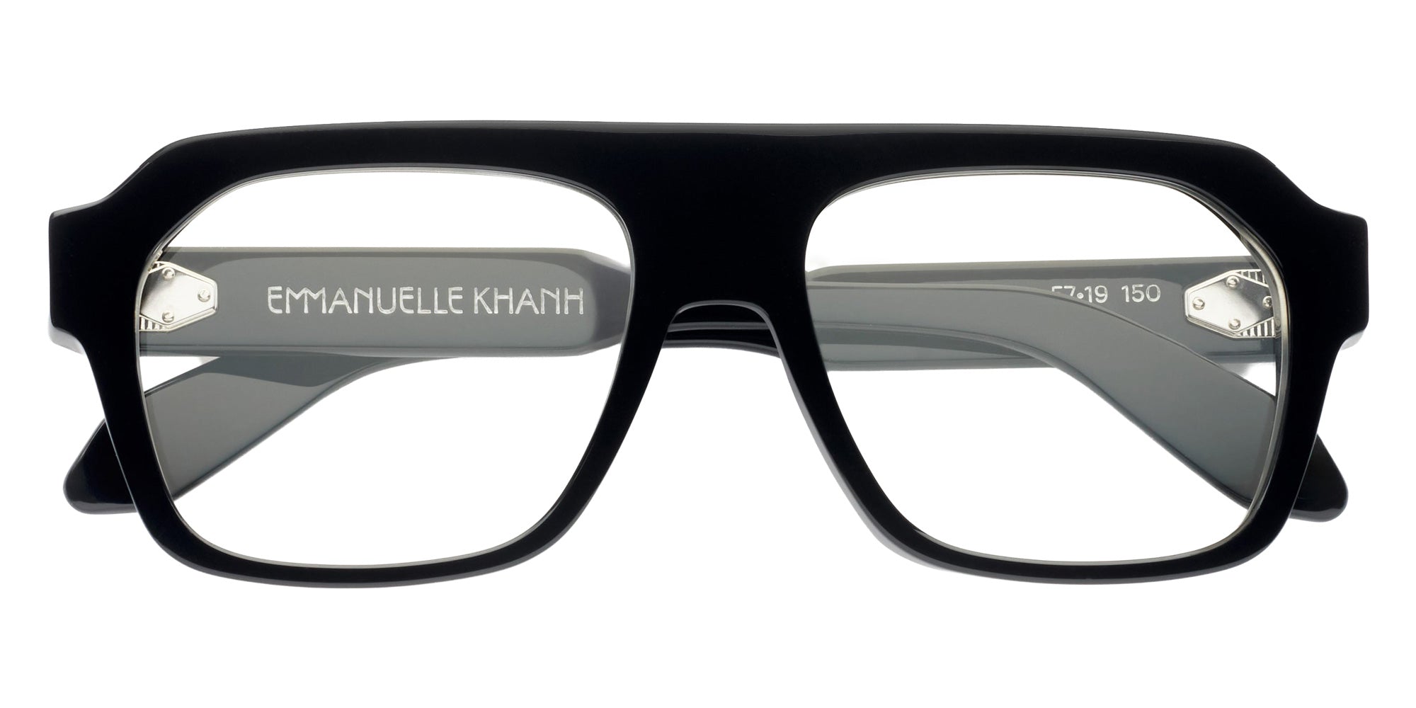 Emmanuelle Khanh® SATURN Eyeglasses EK SATURN-16 57 - Noir Bio