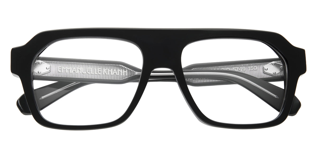 Emmanuelle Khanh® SATURN Eyeglasses EK SATURN-169A 57 - Noir Cristal Bio - Ar