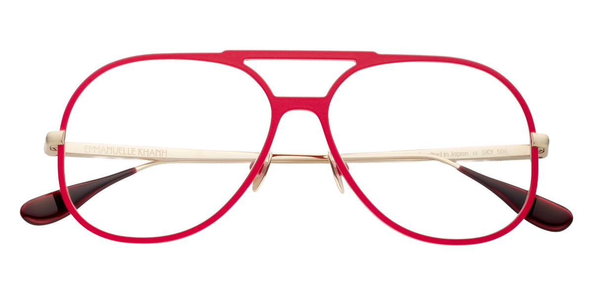 Emmanuelle Khanh® SKY Eyeglasses EK SKY-506 56 - Glossy Rouge