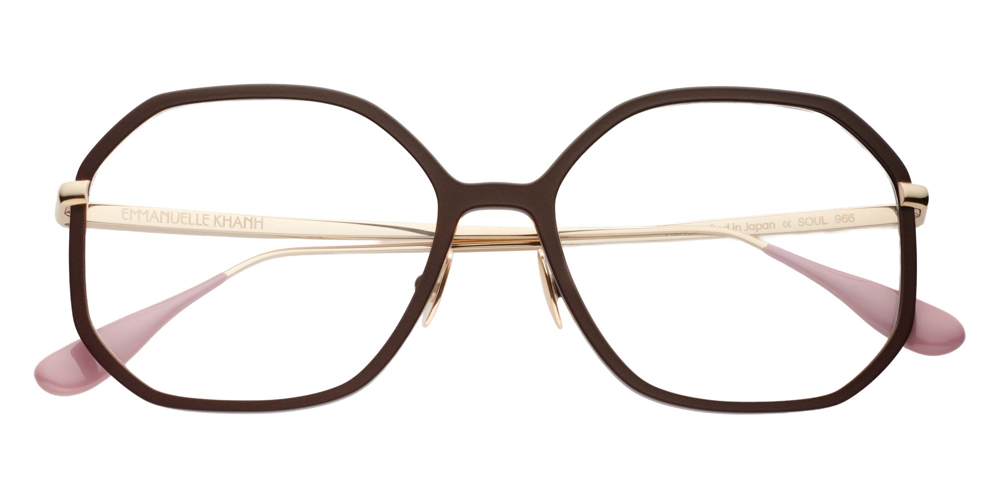 Emmanuelle Khanh® SOUL Eyeglasses EK SOUL-966 55 - Laque Chocolat