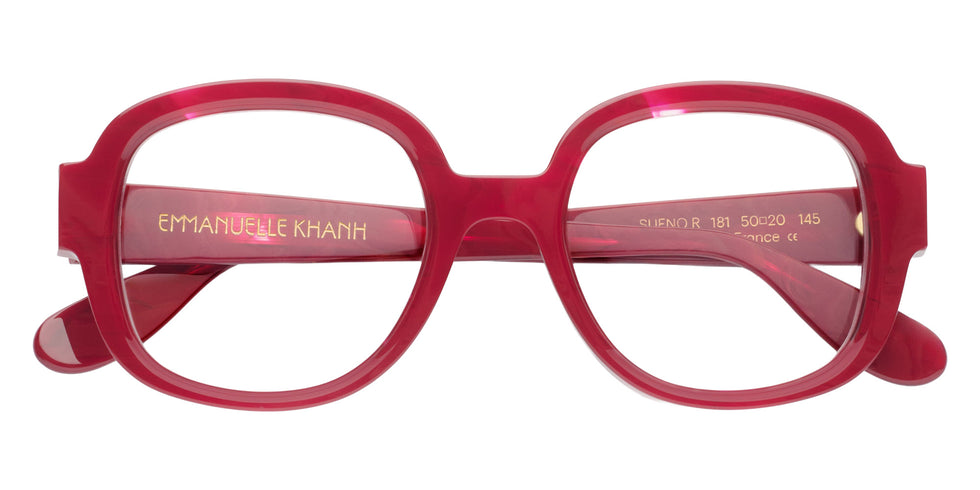 Emmanuelle Khanh® SUENO Eyeglasses EK SUENO-181 50 - Moire Bordeaux