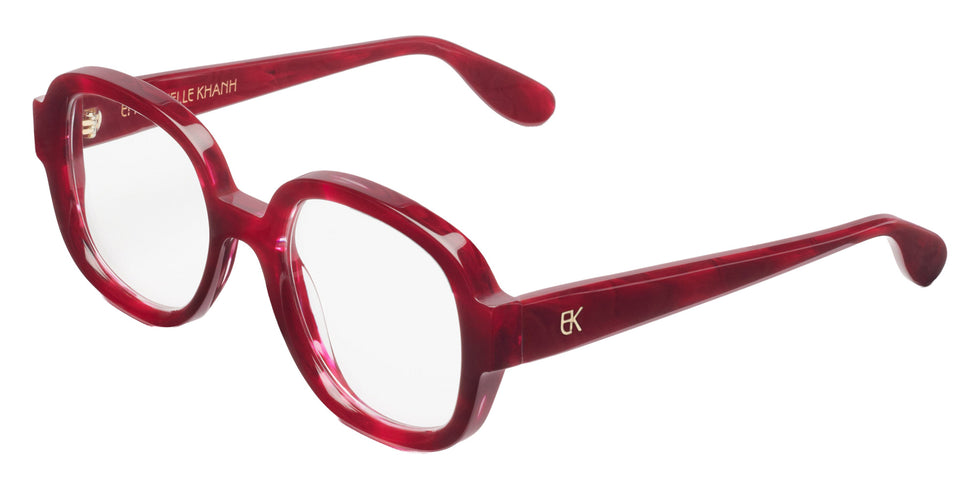 Emmanuelle Khanh® SUENO Eyeglasses EK SUENO-181 50 - Moire Bordeaux