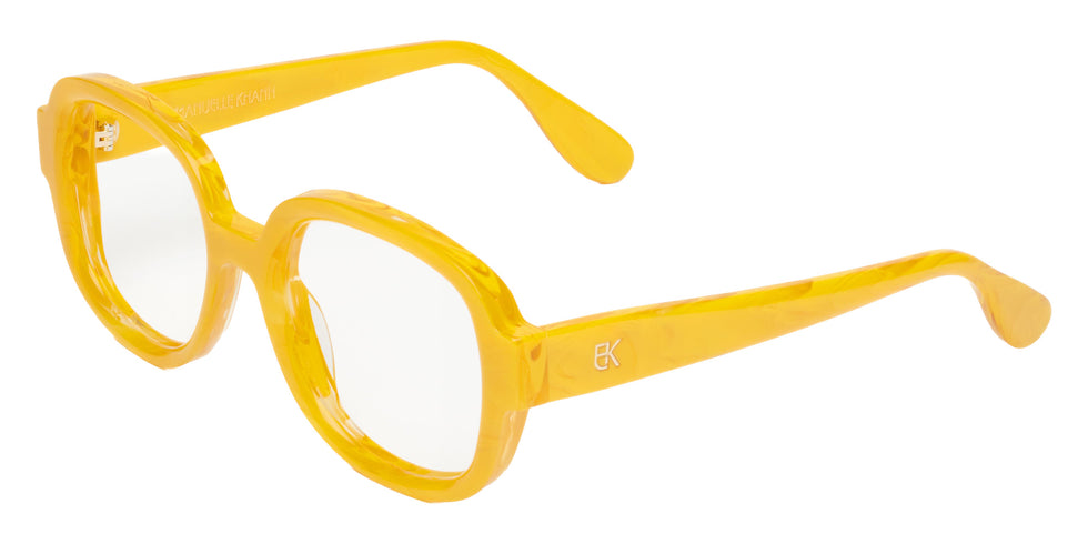 Emmanuelle Khanh® SUENO Eyeglasses EK SUENO-182 50 - Moire Jaune