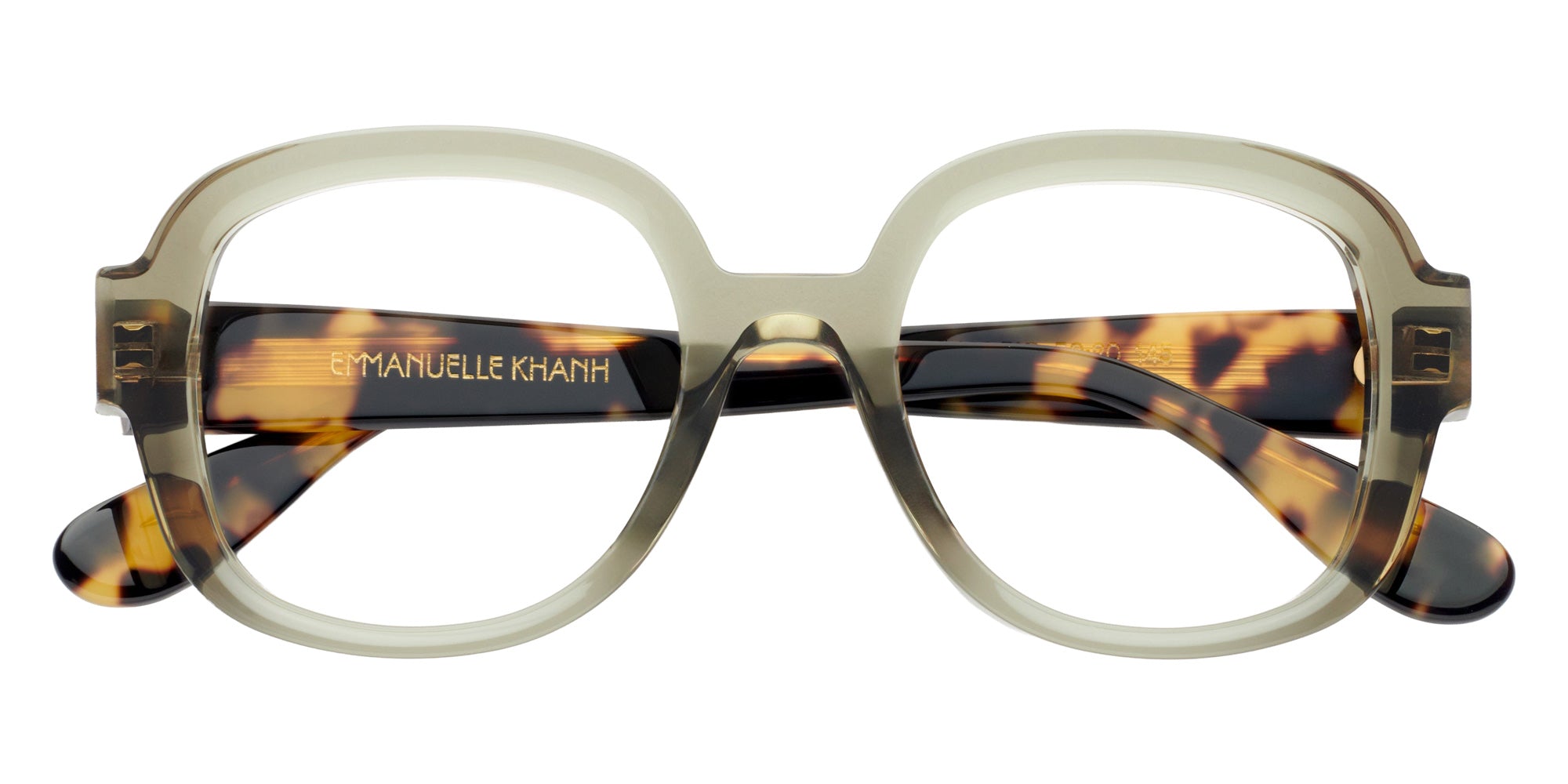 Emmanuelle Khanh® SUENO Eyeglasses EK SUENO-3428 50 - Cristal Olive Ecaille