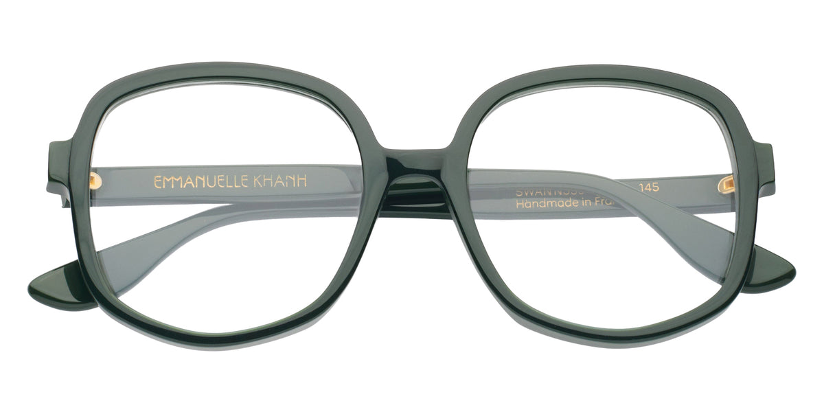 Emmanuelle Khanh® SWAN Eyeglasses EK SWAN-355 52 - Glossy Foret