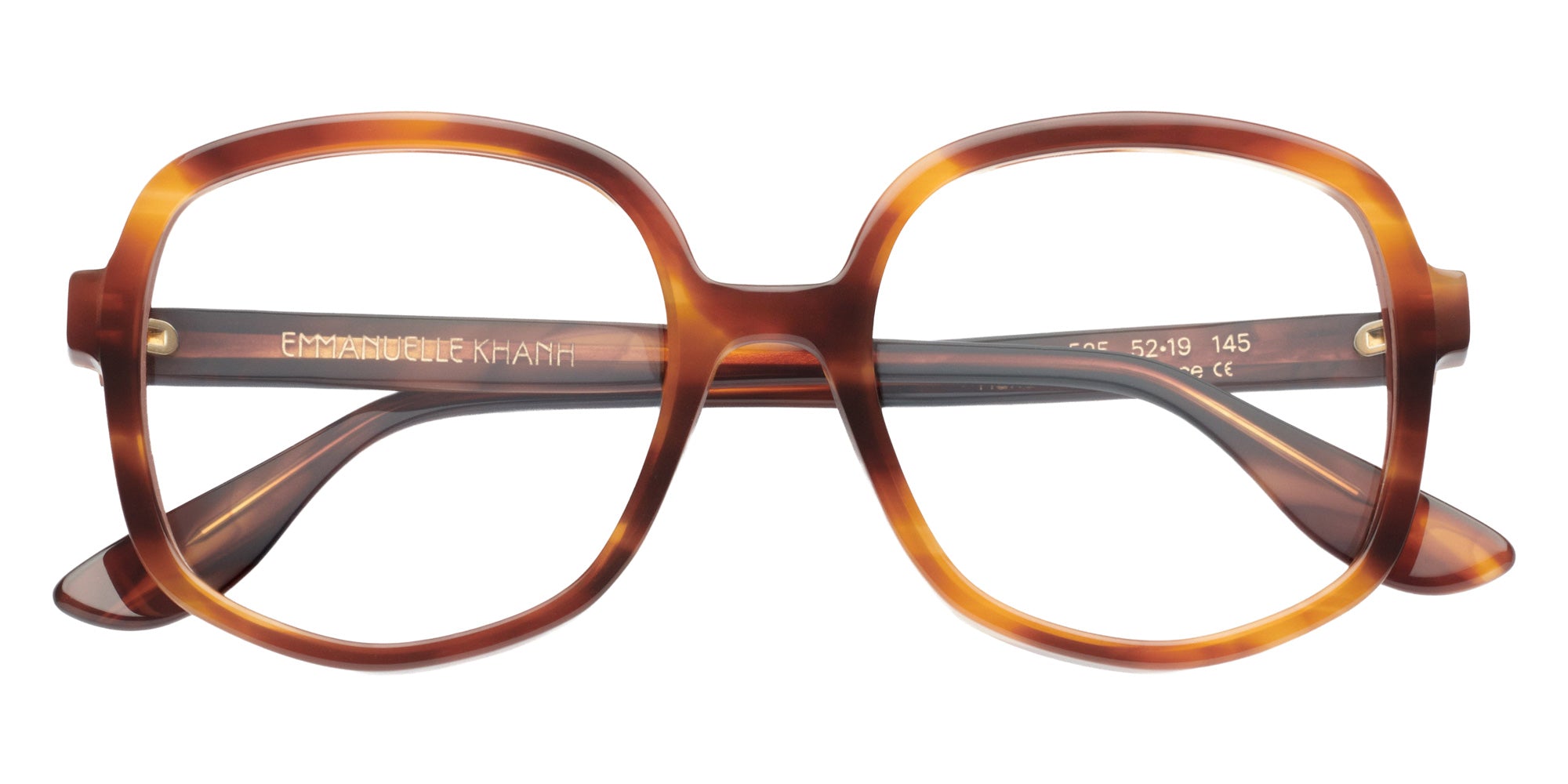Emmanuelle Khanh® SWAN Eyeglasses EK SWAN-525 52 - Flamme Havana