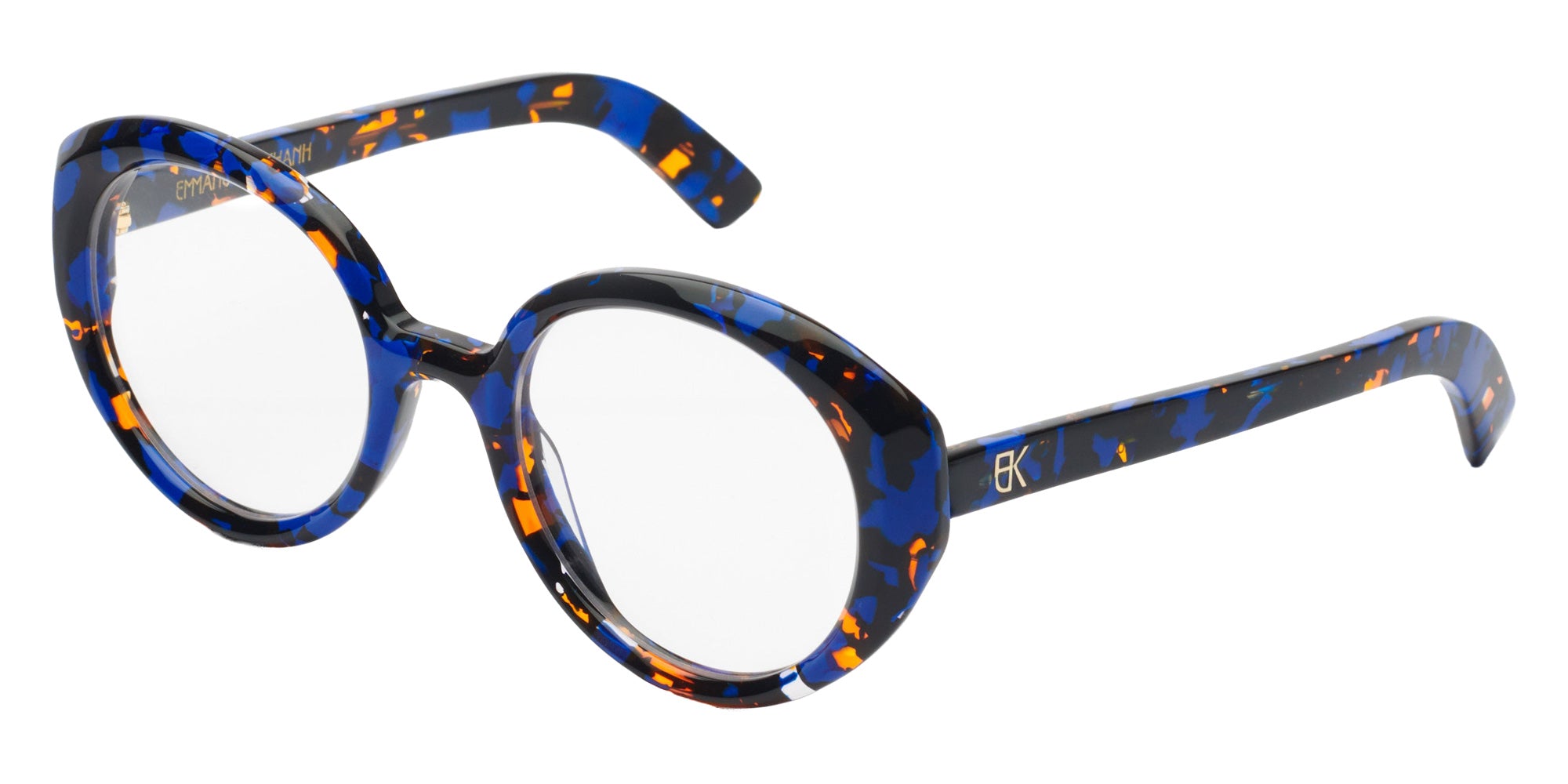 Emmanuelle Khanh® VELVET Eyeglasses EK VELVET-91 50 - Bleu Mouchete