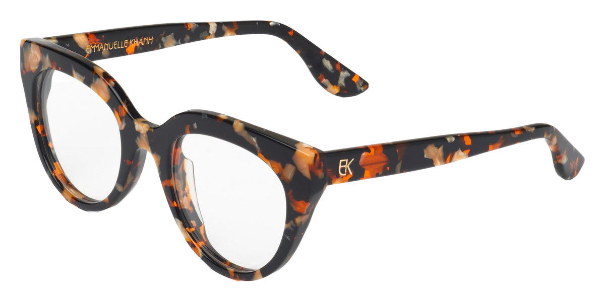 Emmanuelle Khanh® VENICE Eyeglasses EK VENICE-55 48 - Noir Eclat Orange Nacre