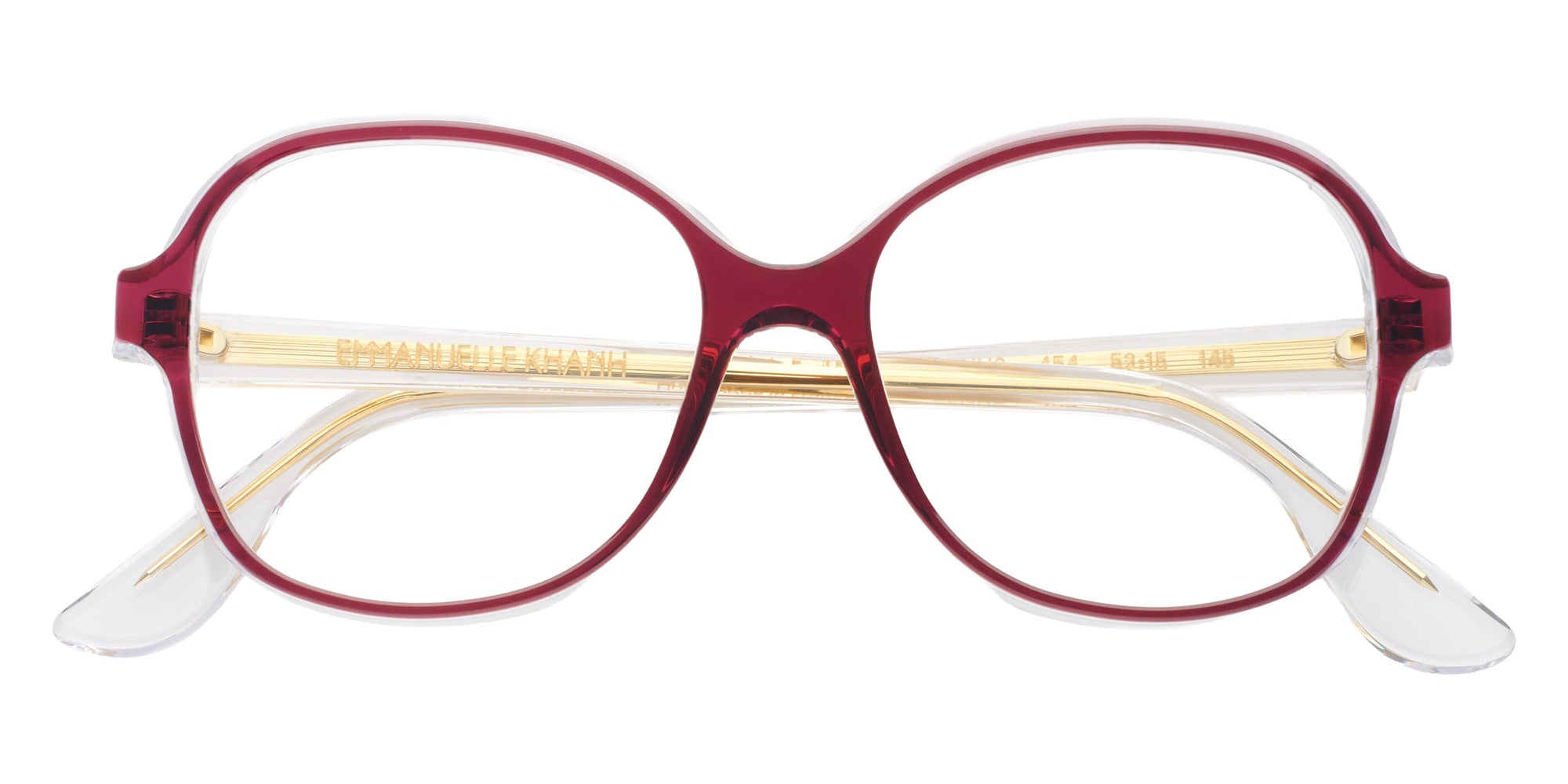 Emmanuelle Khanh® VENUS Eyeglasses EK VENUS-454 52 - Liner Bordeaux