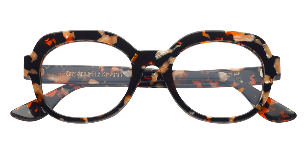 Emmanuelle Khanh® WEST Eyeglasses EK WEST-55 50 - Noir Eclat Orange Nacre