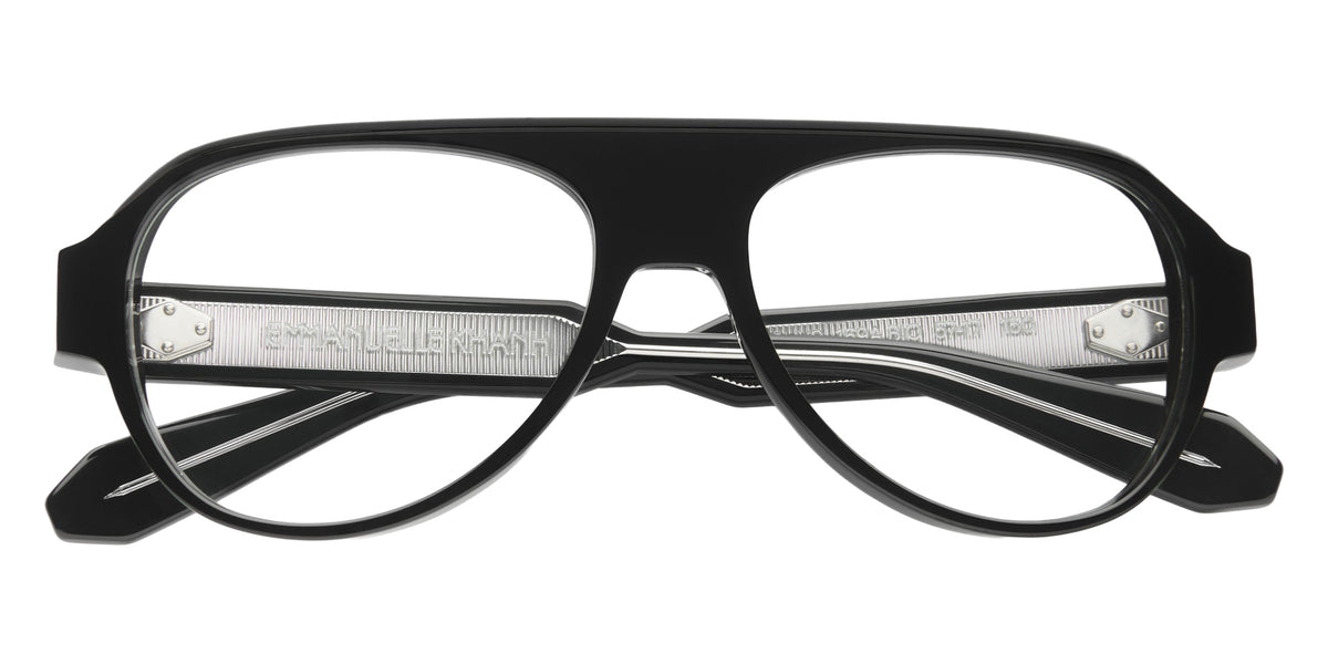 Emmanuelle Khanh® ZEPHYR Eyeglasses EK ZEPHYR-169A 57 - Noir Cristal Bio - Ar