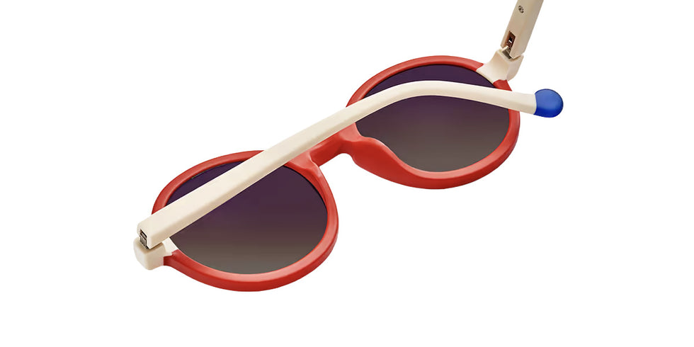 Etnia Barcelona® PANDA SUN Sunglasses ETB 5 PANDA 45S RDWH - Red