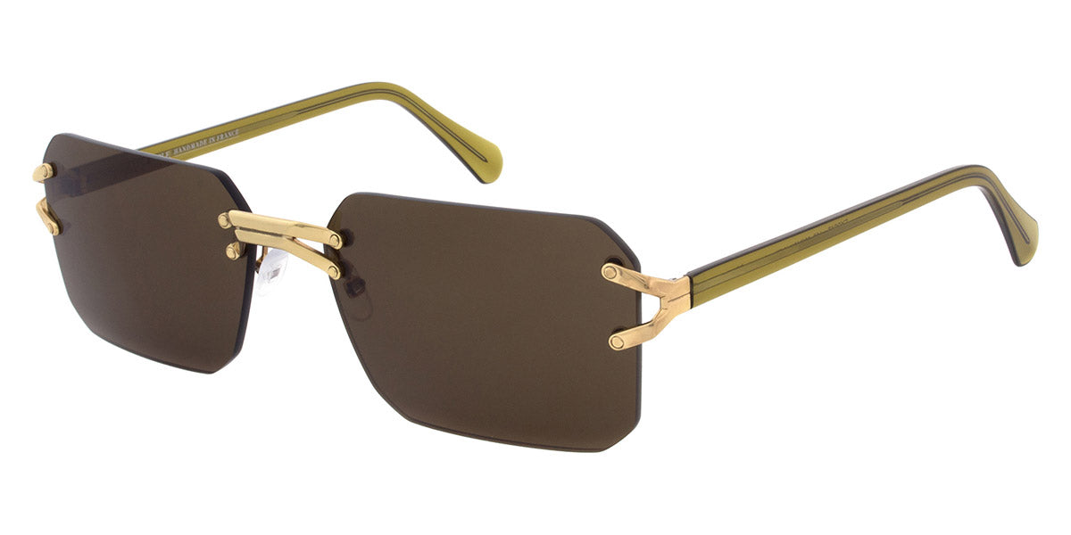 Andy Wolf® Exosat Sun ANW Exosat Sun 06 60 - Gold/Brown Sunglasses