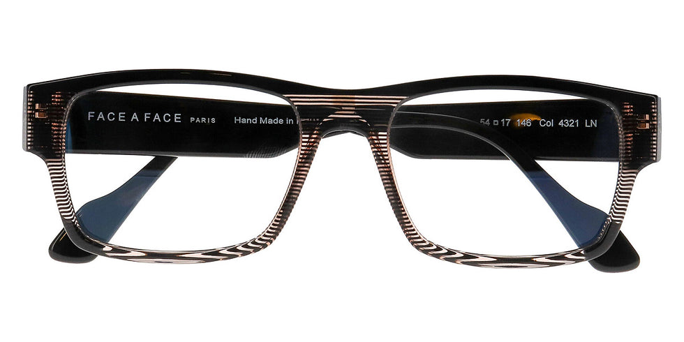 Face A Face® ARMAN 1 FAF ARMAN 1 4321 54 - Transparent Striped Amber (4321) Eyeglasses