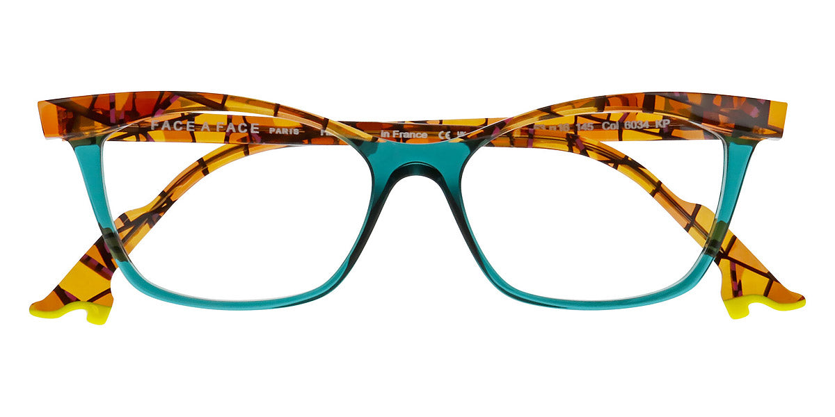 Face A Face® BOCCA KAHLO 2 FAF BOCCA KAHLO 2 6034 53 - Mahogany Tortoise/Bright Orange (6034) Eyeglasses