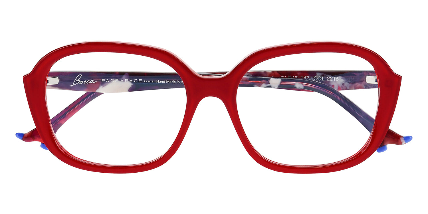 Face A Face® BOCCA PLUM 3 FAF BOCCA PLUM 3 2216 56 - Red Transparent/ Flash Red (2216) Eyeglasses