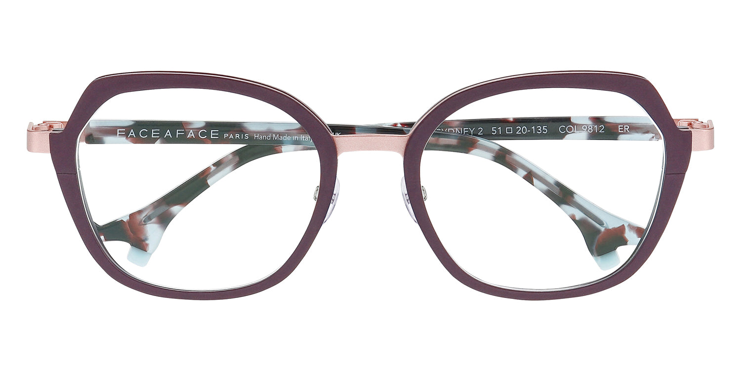 Face A Face® BOCCA SYDNEY 2 FAF BOCCA SYDNEY 2 9812 51 - Antique Rose (9812) Eyeglasses