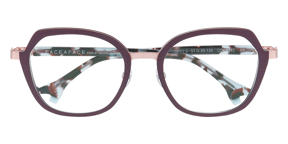 Face A Face® BOCCA SYDNEY 2 FAF BOCCA SYDNEY 2 9812 51 - Antique Rose (9812) Eyeglasses