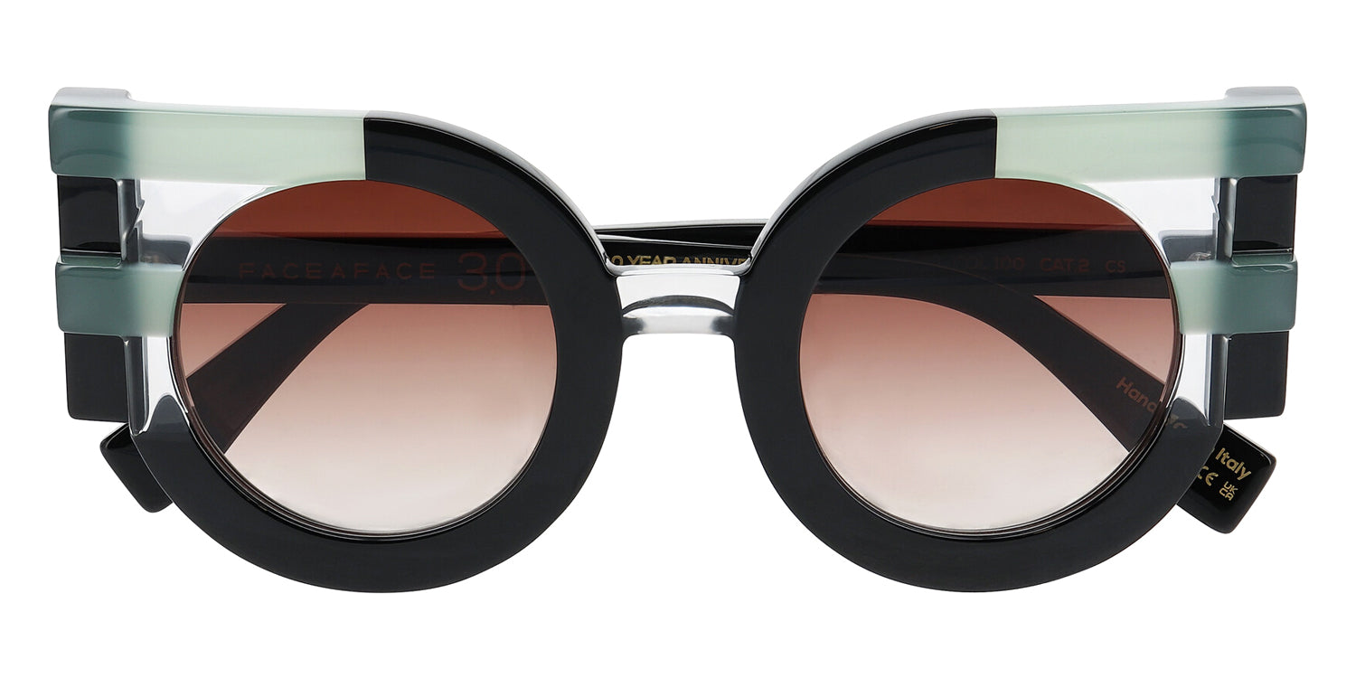 Face A Face® FACES 1 FAF FACES 1 0100 46 - Black (100) Sunglasses