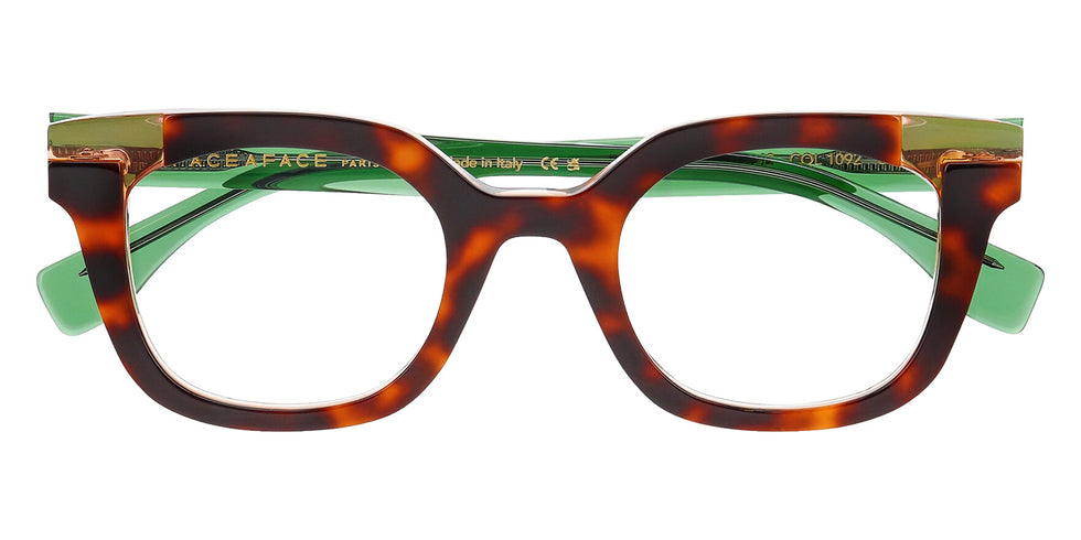 Face a Face® FRIDAY 1 FAF FRIDAY 1 1092 47 - Tortoise On Transparent Pink Eyeglasses