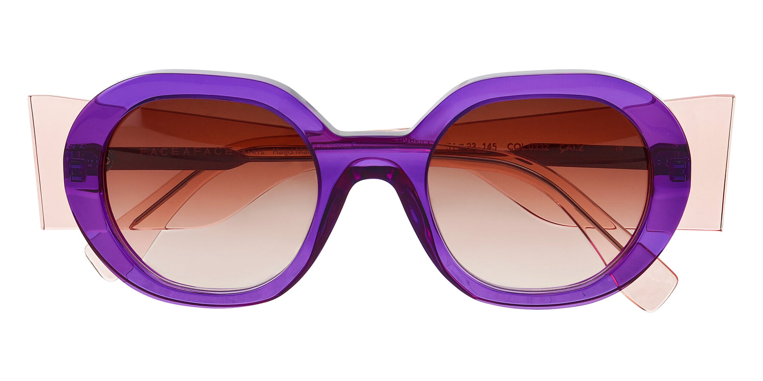 Face A Face® HYPNO 1 FAF HYPNO 1 0332 51 - Transparent Amethyst (332) Sunglasses