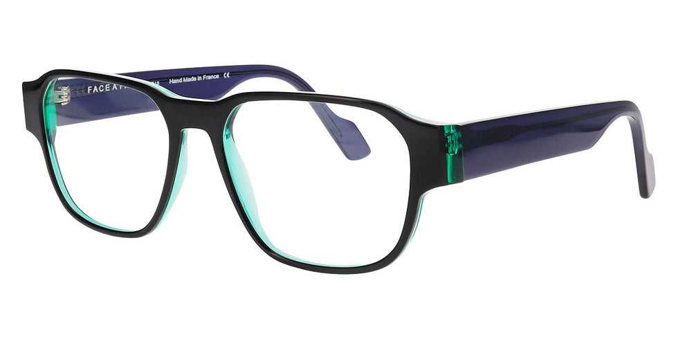 Face A Face® JAMES 2 FAF JAMES 2 1088 57 - Green Transparent/Black (1088) Eyeglasses