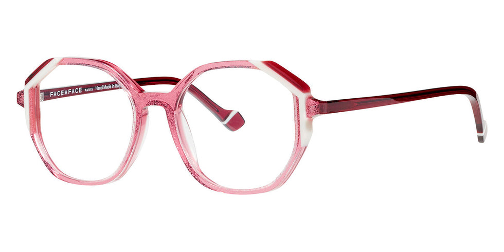 Face A Face® MAZES 2 FAF MAZES 2 3503 49 - Dark Rose Transparent Paillette (3503) Eyeglasses