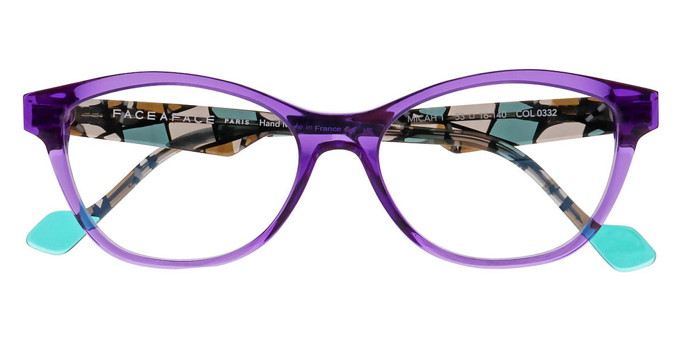 Face A Face® MICAH 1 FAF MICAH 1 0332 53 - Transparent Amethyst (0332) Eyeglasses