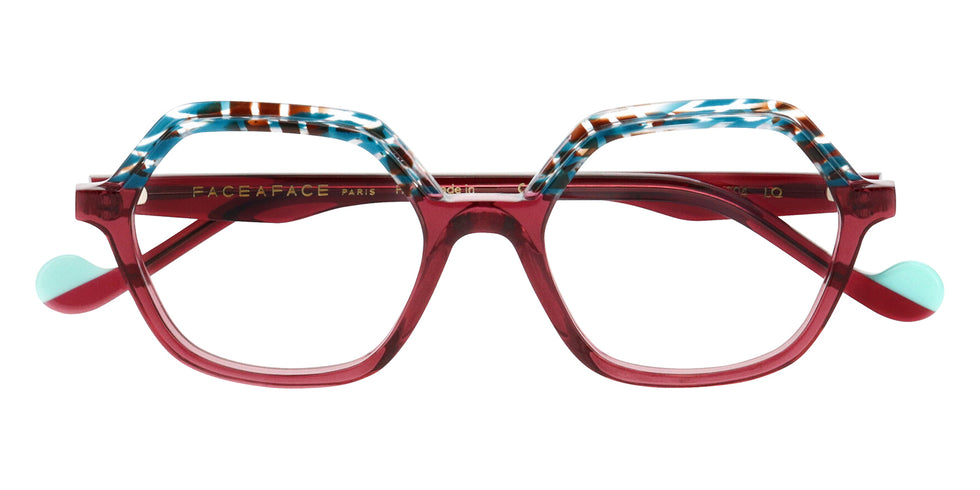 Face A Face® NIJJI 1 FAF NIJJI 1 6304 49 - Turquoise Line Brown Pixel (6304) Eyeglasses