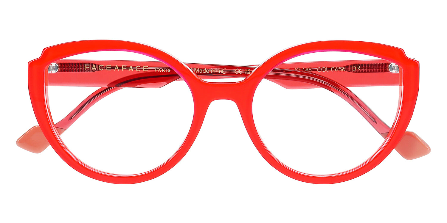 Face A Face® NOOKS 2 FAF NOOKS 2 0656 54 - Rose Fushia/Orange (656) Eyeglasses