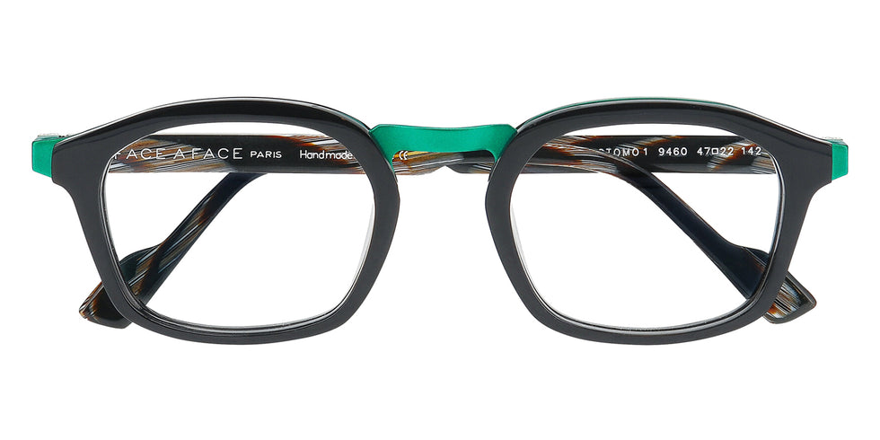Face A Face® OTOMO 1 FAF OTOMO 1 9460 47 - Pine Meatlic Green (9460) Eyeglasses