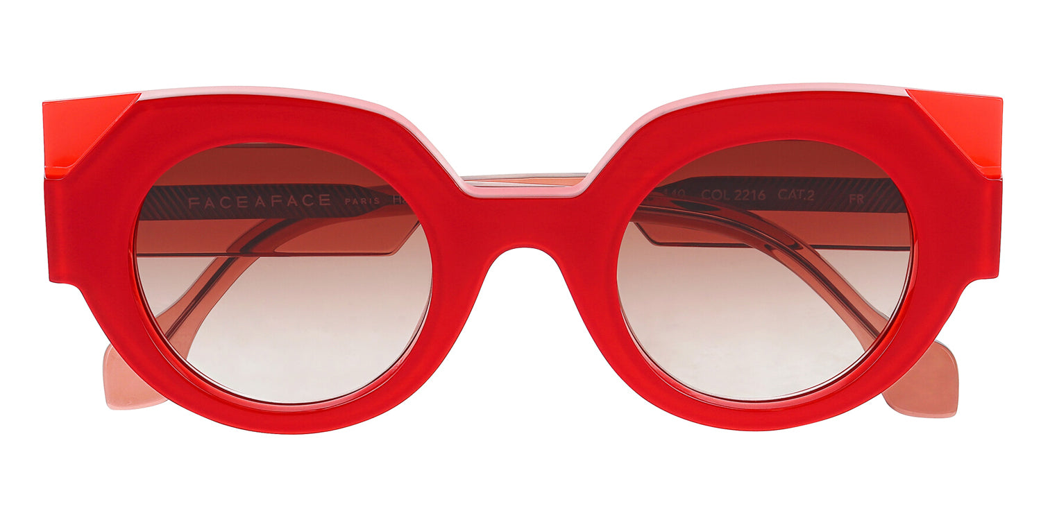Face A Face® SCREEN 1 FAF SCREEN 1 2216 45 - Red Transparent/ Flash Red (2216) Sunglasses