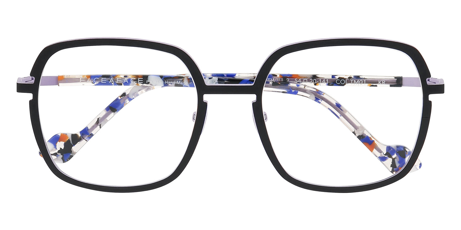 Face A Face® TWILL 2 FAF TWILL 2 TM01 54 - Ultra Matt Black (TM01) Eyeglasses