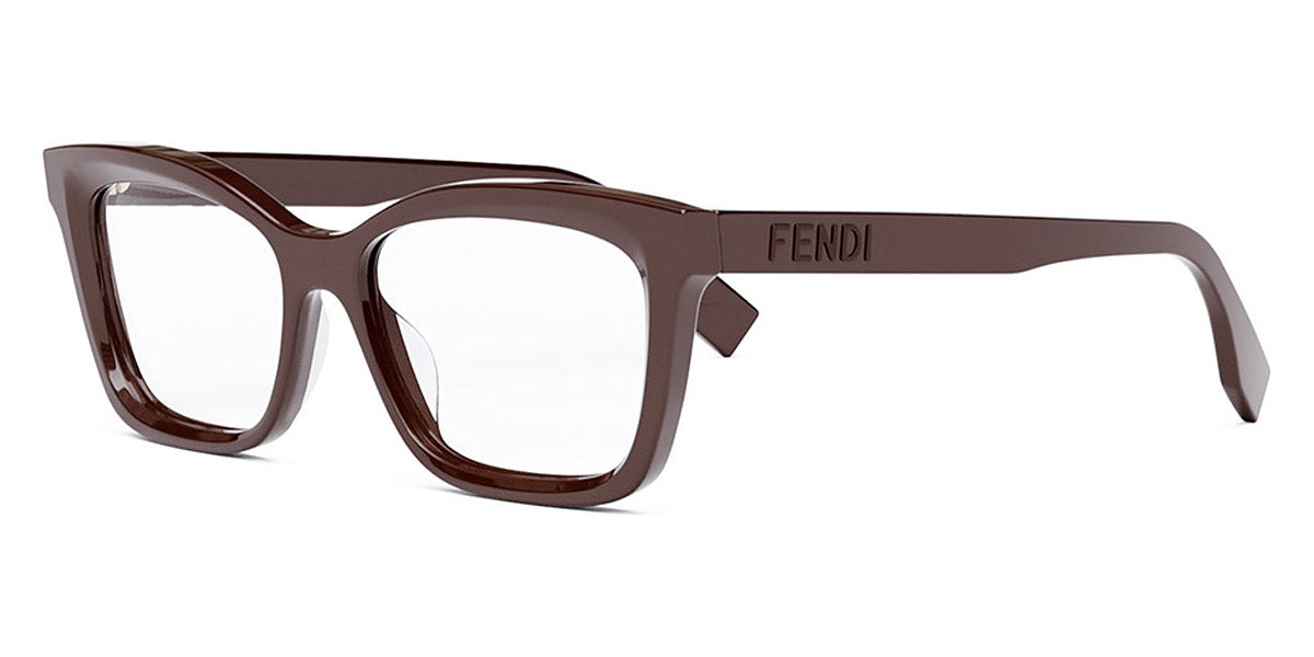 Fendi® FE50057I FEN FE50057I 066 52 - Shiny Solid Bordeaux Eyeglasses