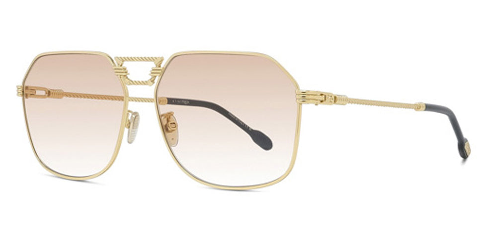 Fred® FG40038U FRD FG40038U 30F 62 - Shiny Gold/Brown Sunglasses