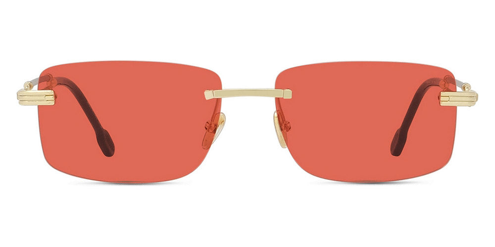 Fred® FG40040U FRD FG40040U 30S 58 - Shiny CL Gold/Red Sunglasses