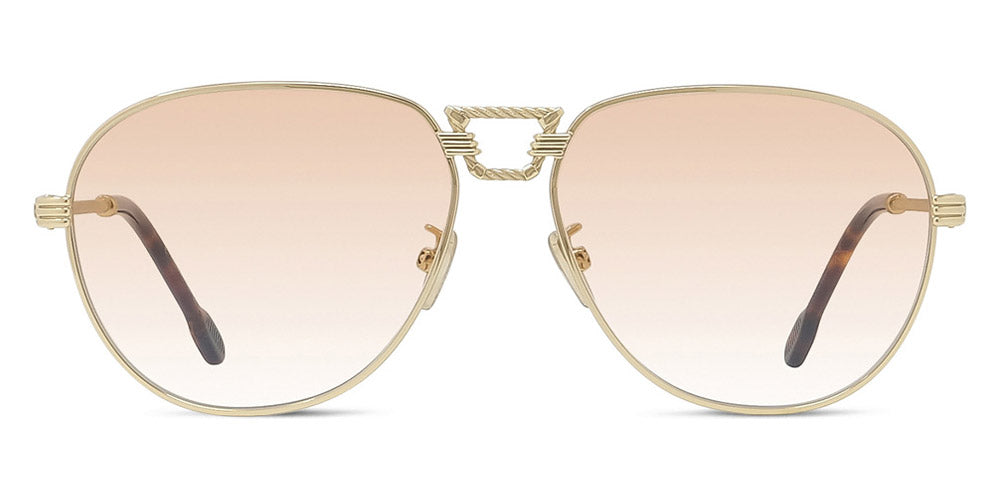 Fred® FG40047U FRD FG40047U 30F 59 - Shiny Gold/Light Brown Sunglasses