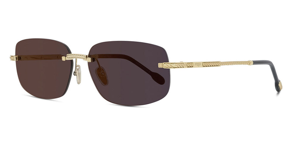 Fred® FG40049U FRD FG40049U 30C 60 - Shiny Gold/Brown Sunglasses