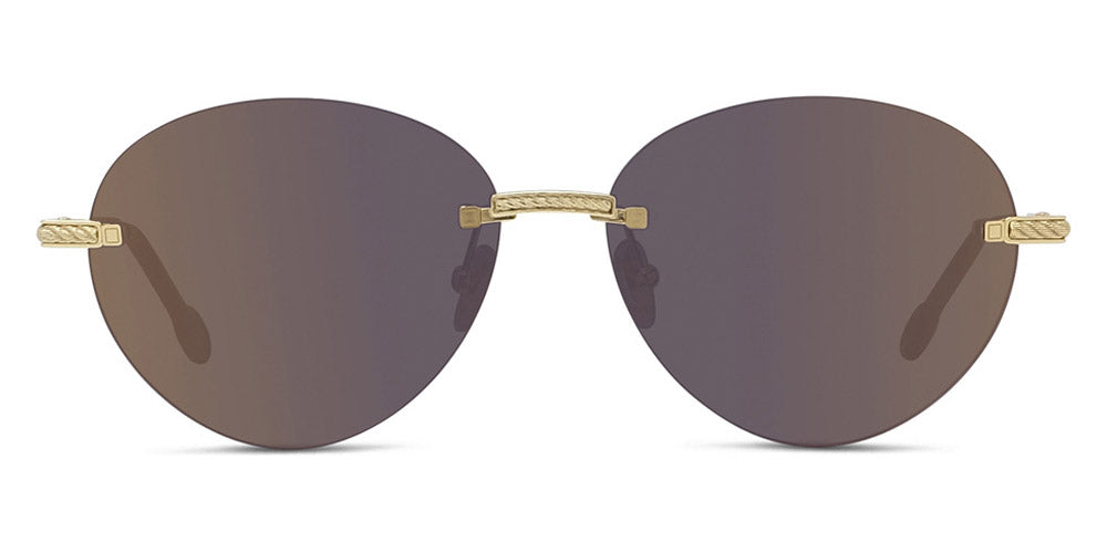 Fred® FG40050U FRD FG40050U 30C 56 - Shiny Gold/Brown Sunglasses