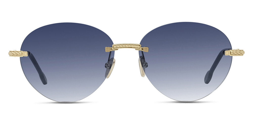Fred® FG40050U FRD FG40050U 30W 56 - Shiny Gold/Blue Sunglasses