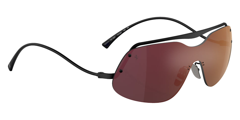 Ferrari® FH1007 Sunglasses - Matte Black/Mirror Bronze