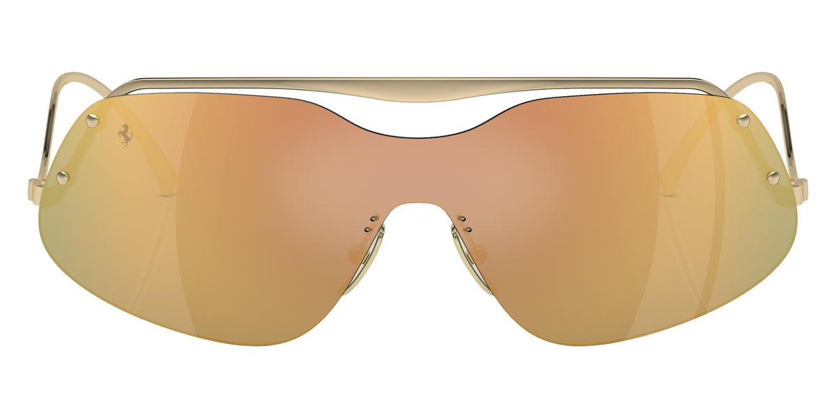 Ferrari® FH1007 Sunglasses - Pale Gold/Gold Mirror Blue