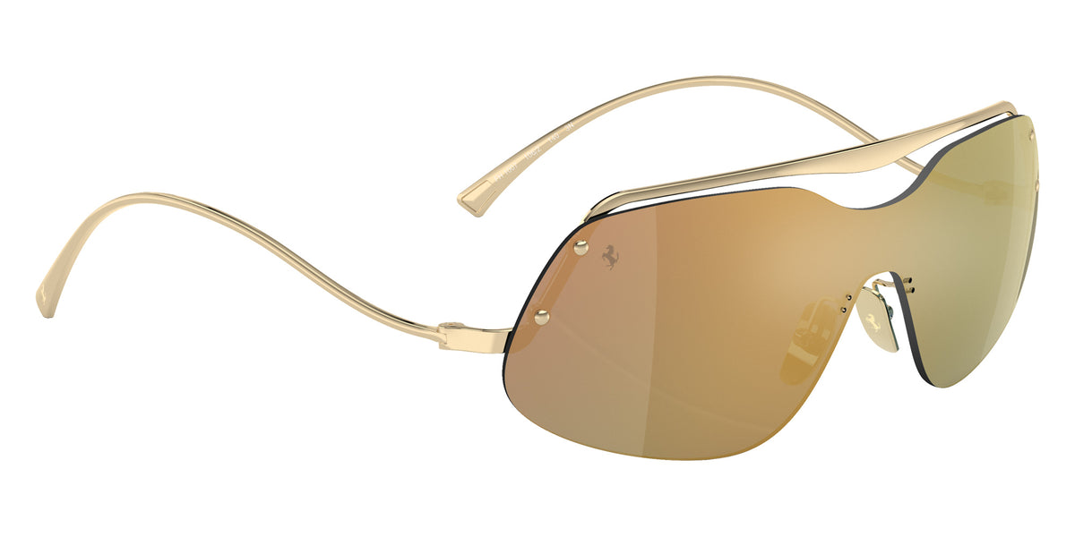 Ferrari® FH1007 Sunglasses - Pale Gold/Gold Mirror Blue
