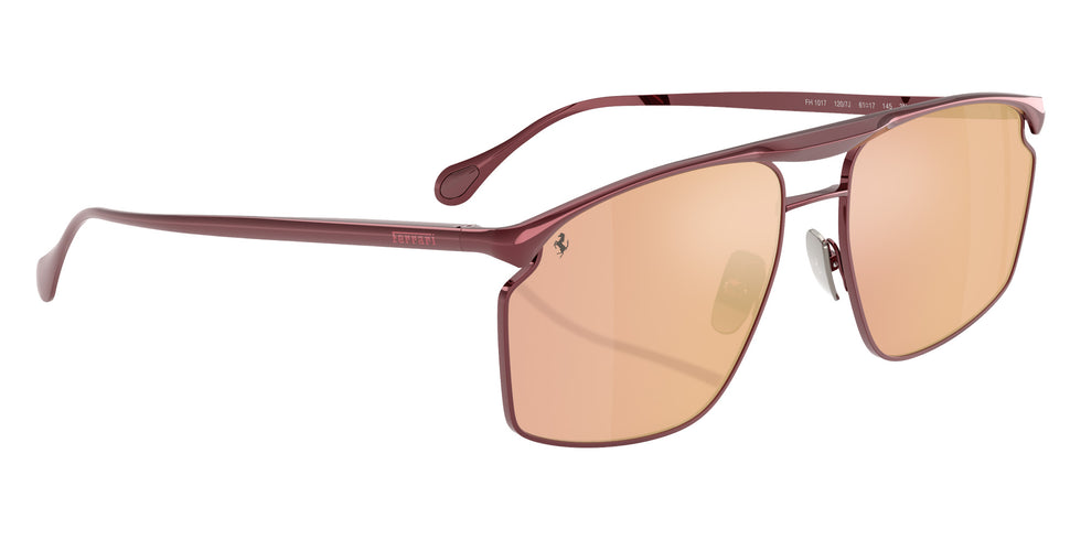 Ferrari® FH1017 Sunglasses - Bordeaux/Mirror Rose Gold